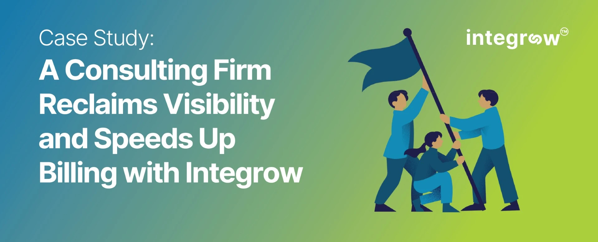 A consulting firm banner